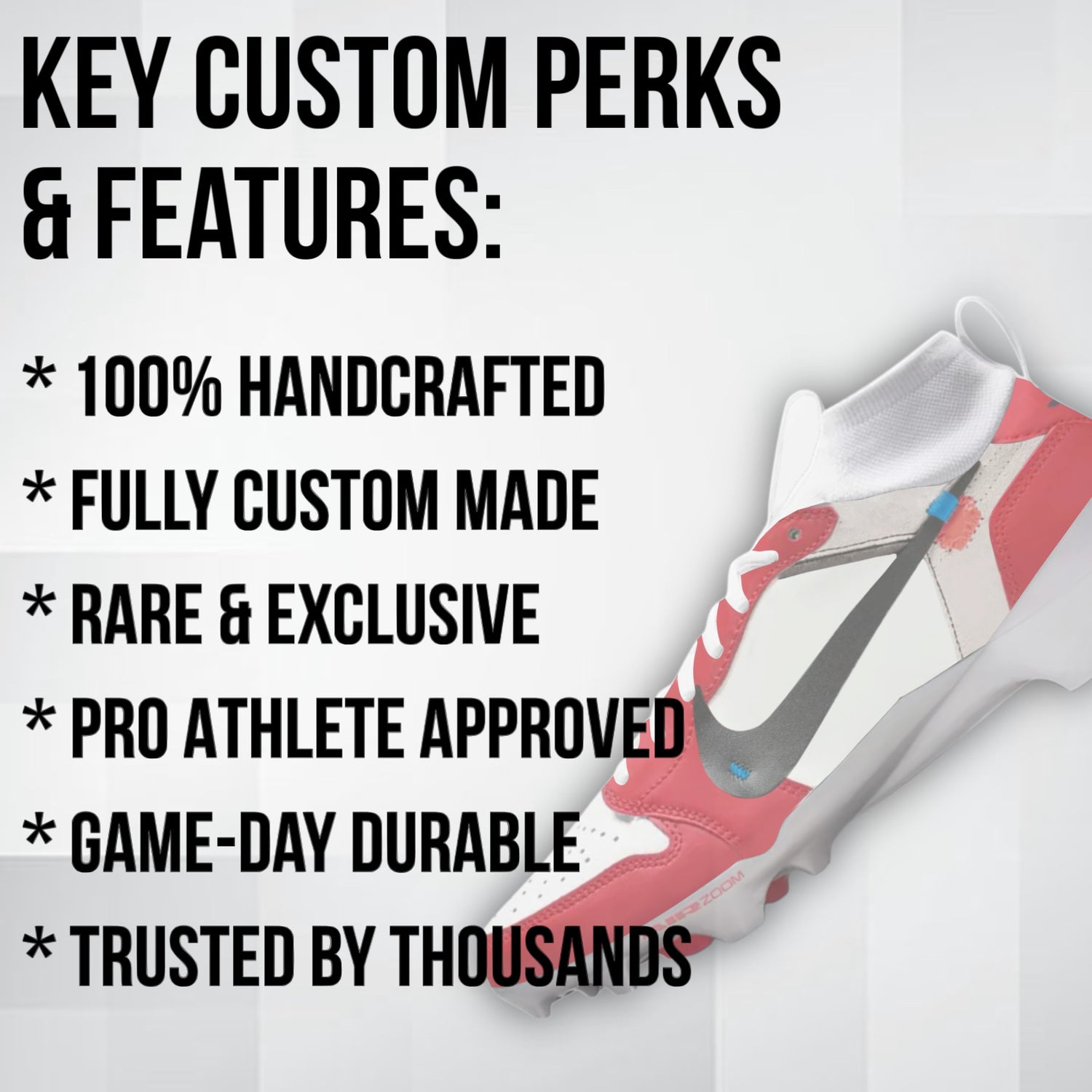 OW Leather 1 Custom Football Cleats JkicksCleats