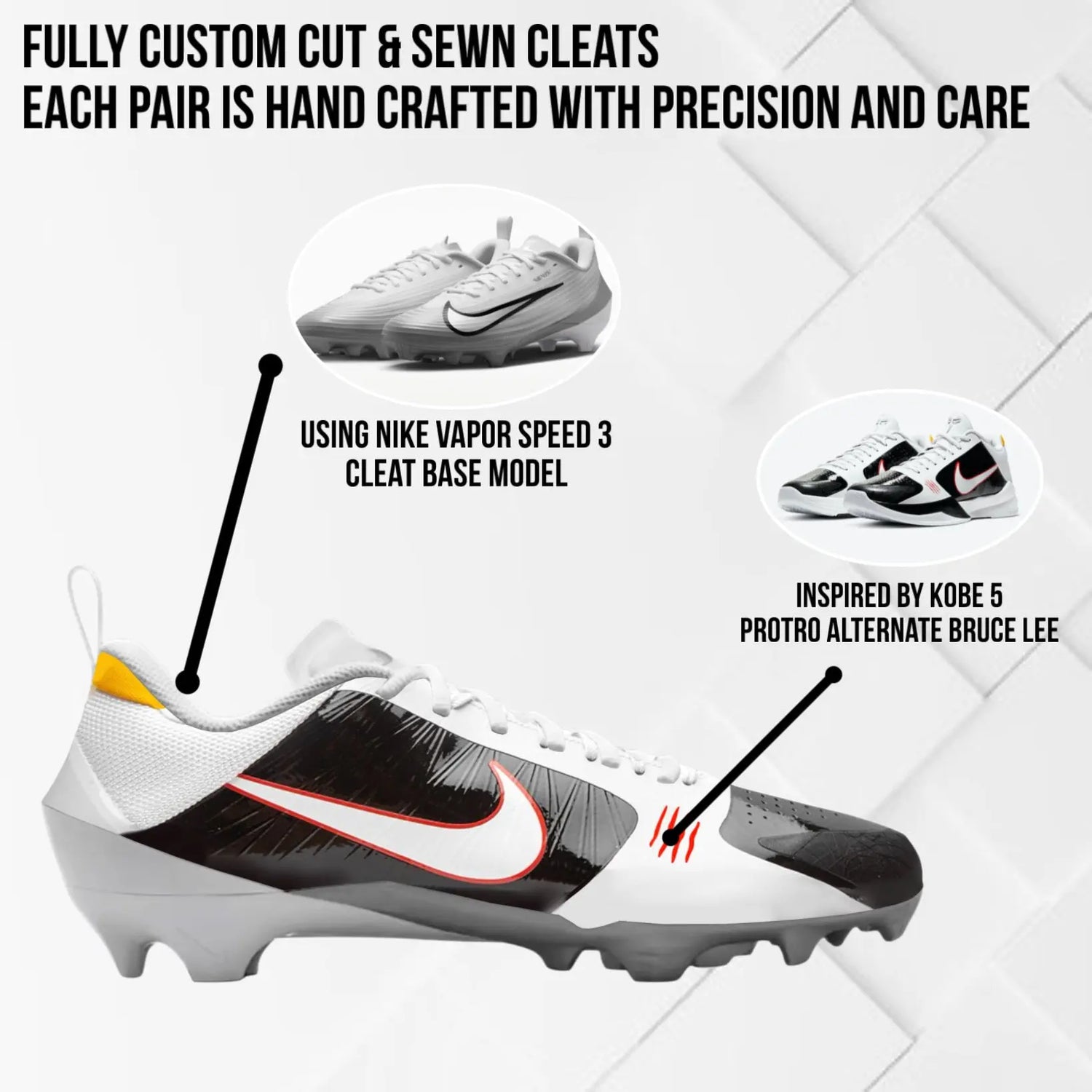 Alternate Mamba Bruce Custom Football Cleats JkicksCleats