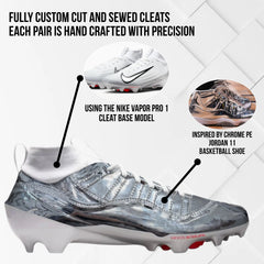 Chrome 11 Custom Football Cleats JkicksCleats