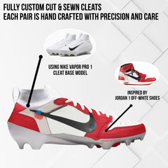 OW Leather 1 Custom Football Cleats JkicksCleats
