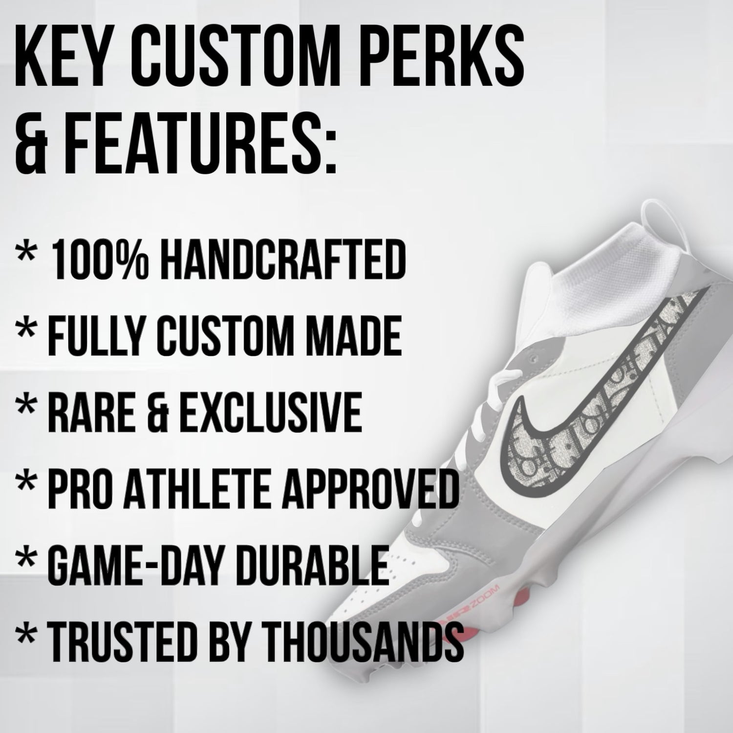 Luxury 1 Custom Football Cleats JkicksCleats