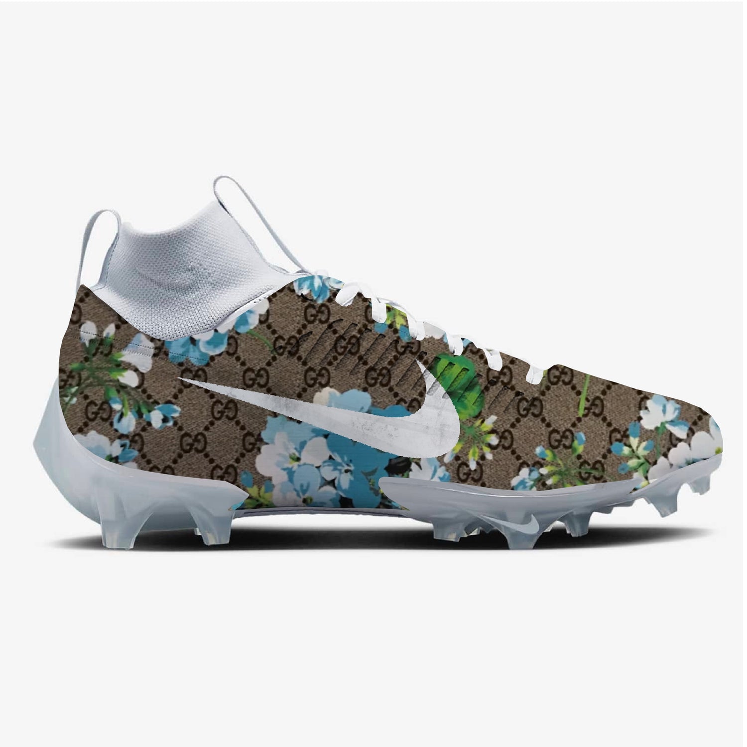 Floral Gucci Nike Football Cleats