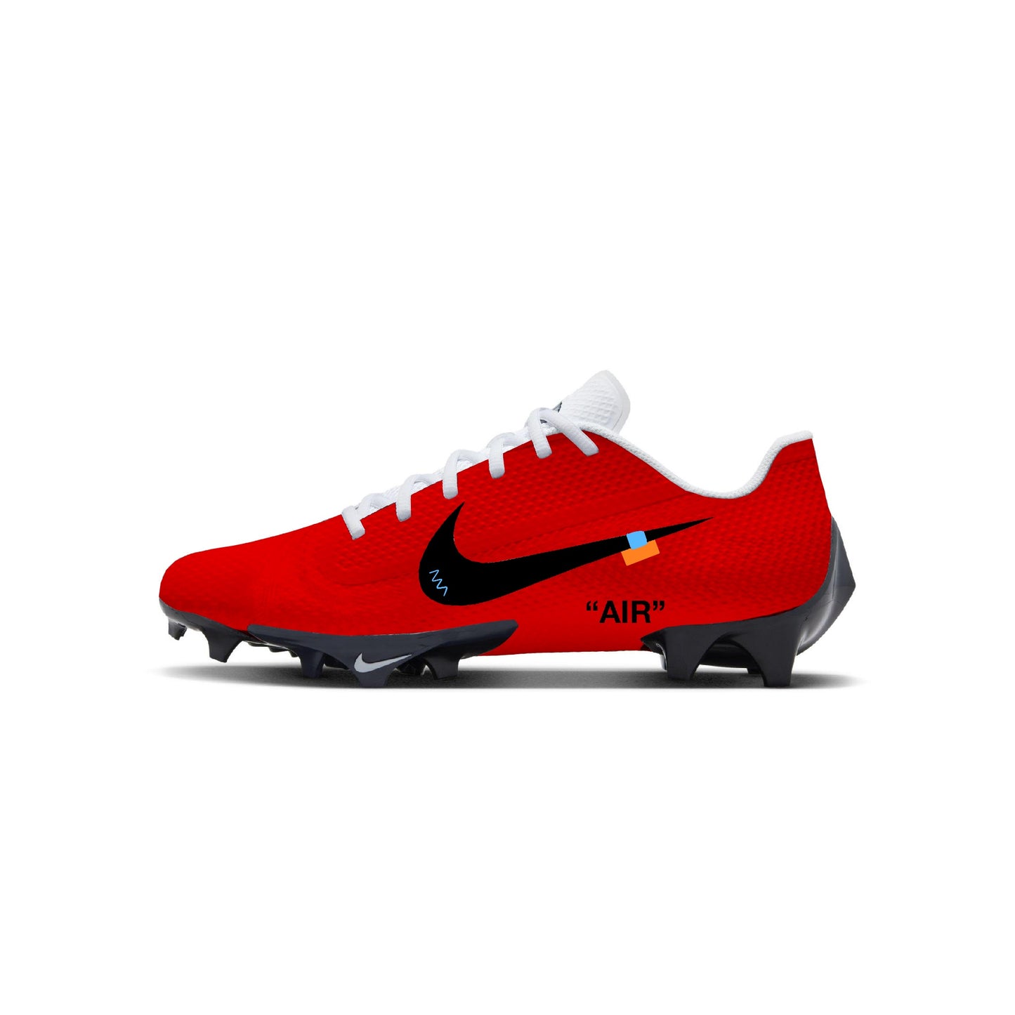 Off-White Color Rush Low Football Cleats 7 M / Red